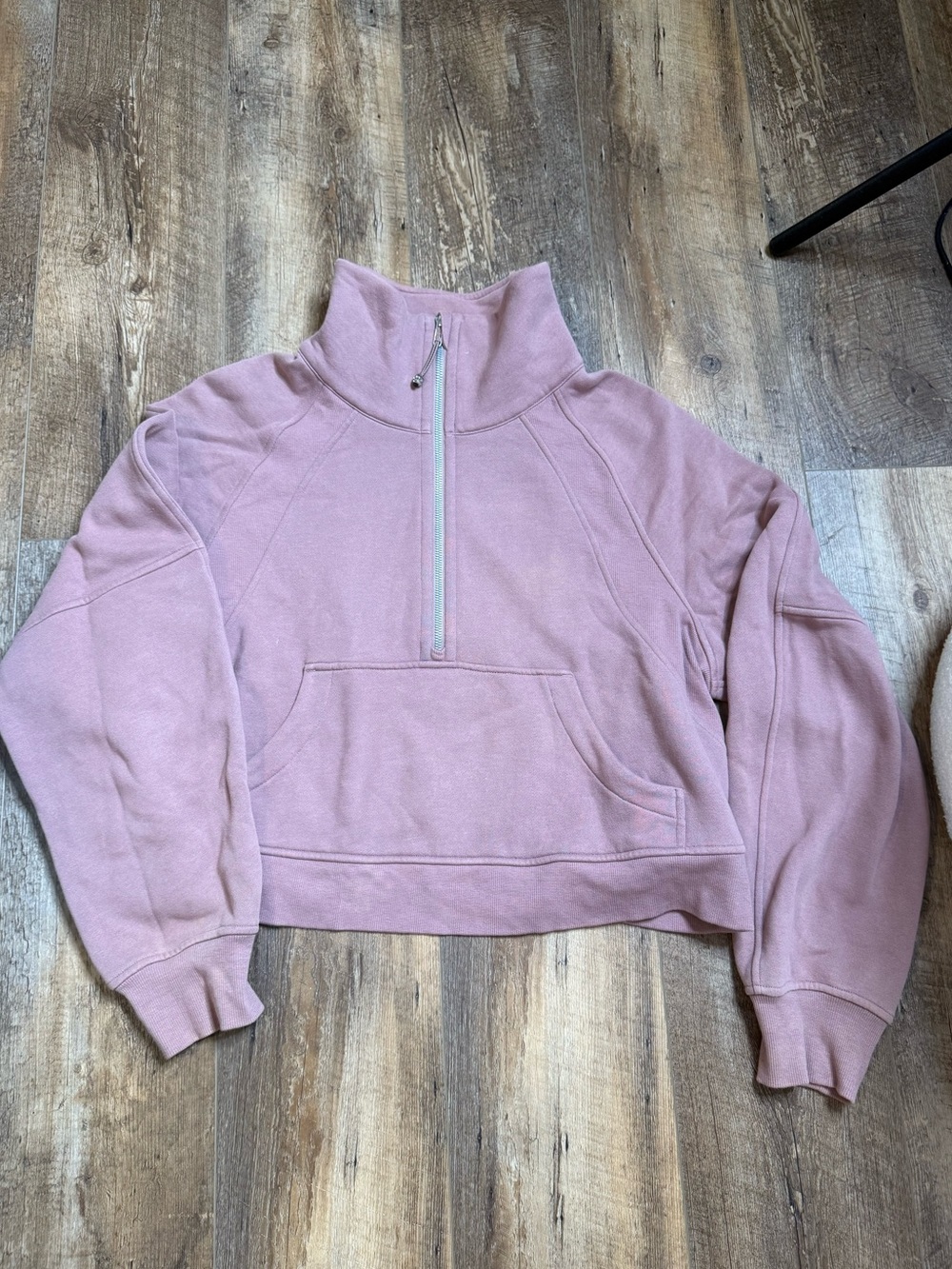 Lululemon Scuba Oversized Funnel Neck Half Zip Twilight Rose, Size M/L